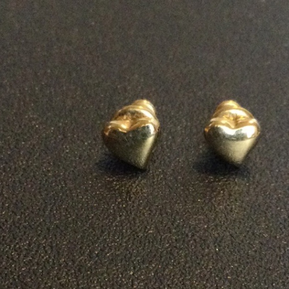 Vintage Monet Heart Earrings